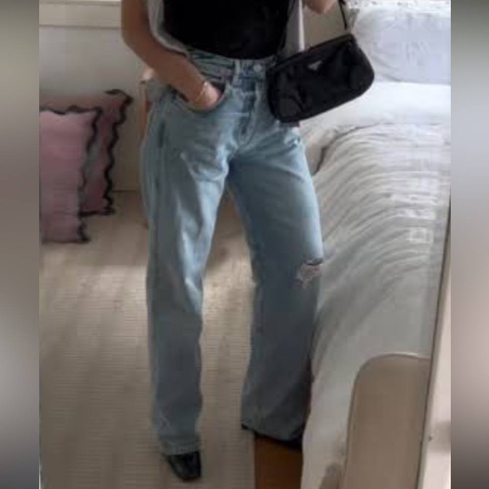 Reformation Val 90’s Mid Ris Straight Jeans